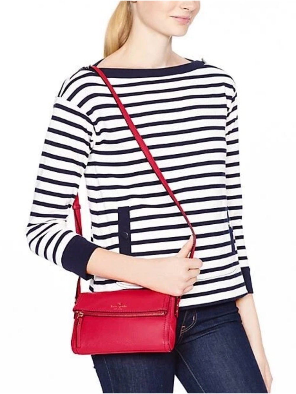 Kate Spade New York - Cobble Hill Mini Carson Leather Bag Deep Pink